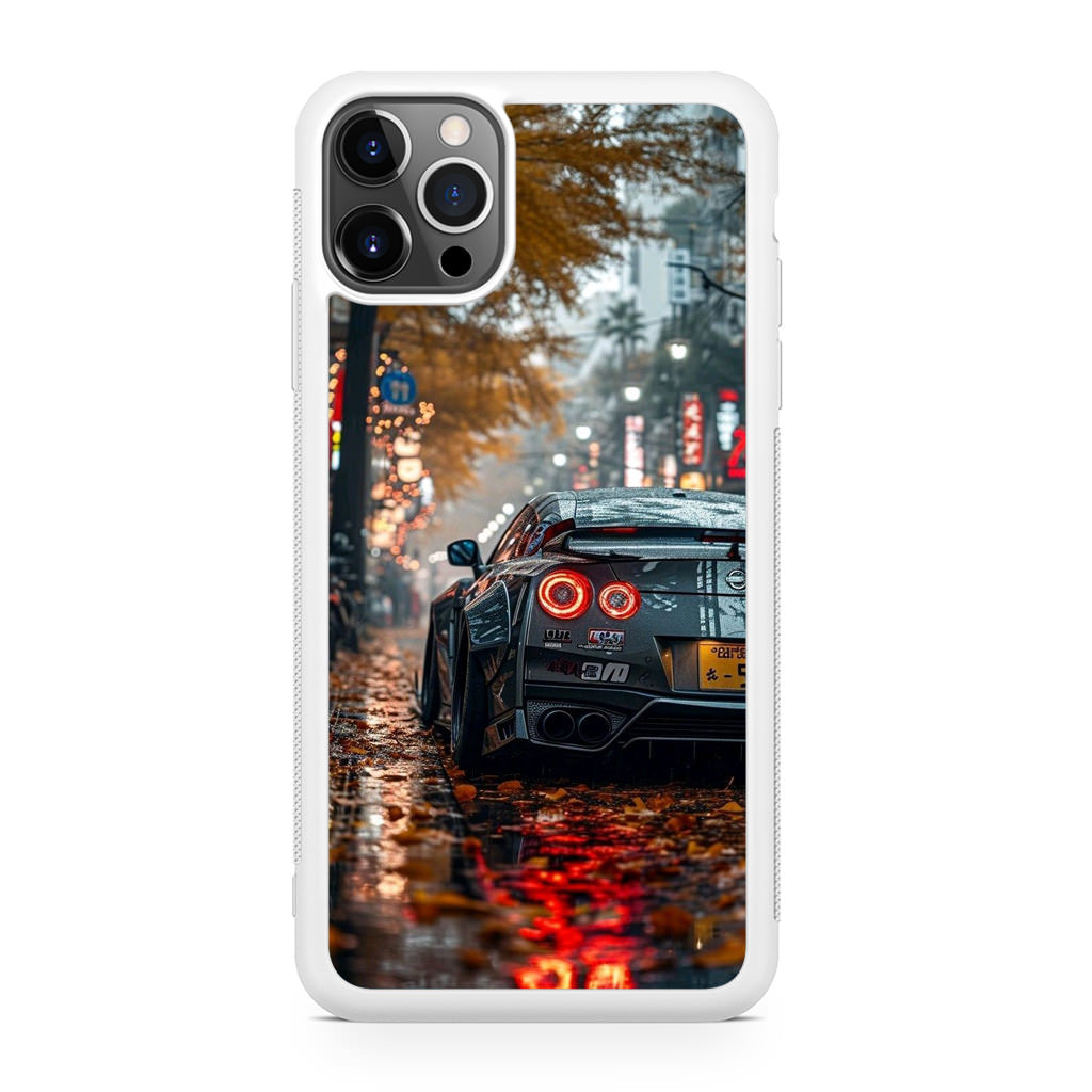 Neon Drift Autumn Streets iPhone 12 Pro Case