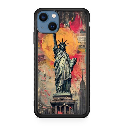 Canvas Art Statue of Liberty iPhone 13 / 13 mini Case