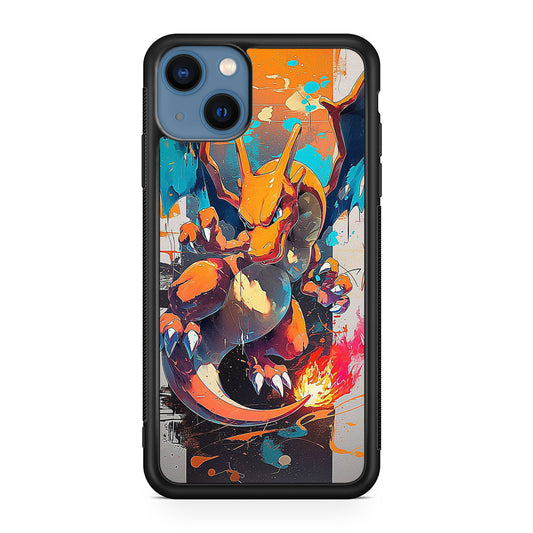 Charizard Inferno on Canvas iPhone 13 / 13 mini Case