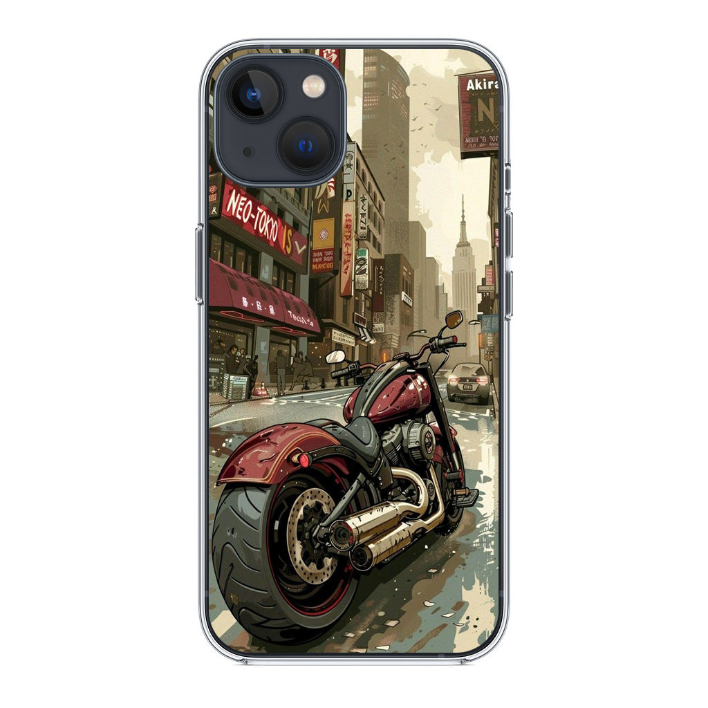 Motorcycle In Tokyo Streets iPhone 13 / 13 mini Case