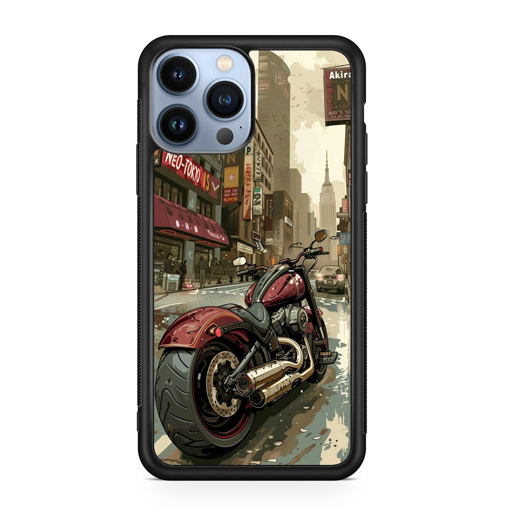 Motorcycle In Tokyo Streets iPhone 13 Pro / 13 Pro Max Case