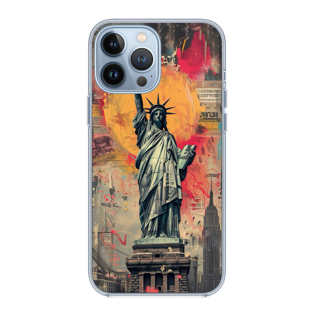 Canvas Art Statue of Liberty iPhone 13 Pro / 13 Pro Max Case
