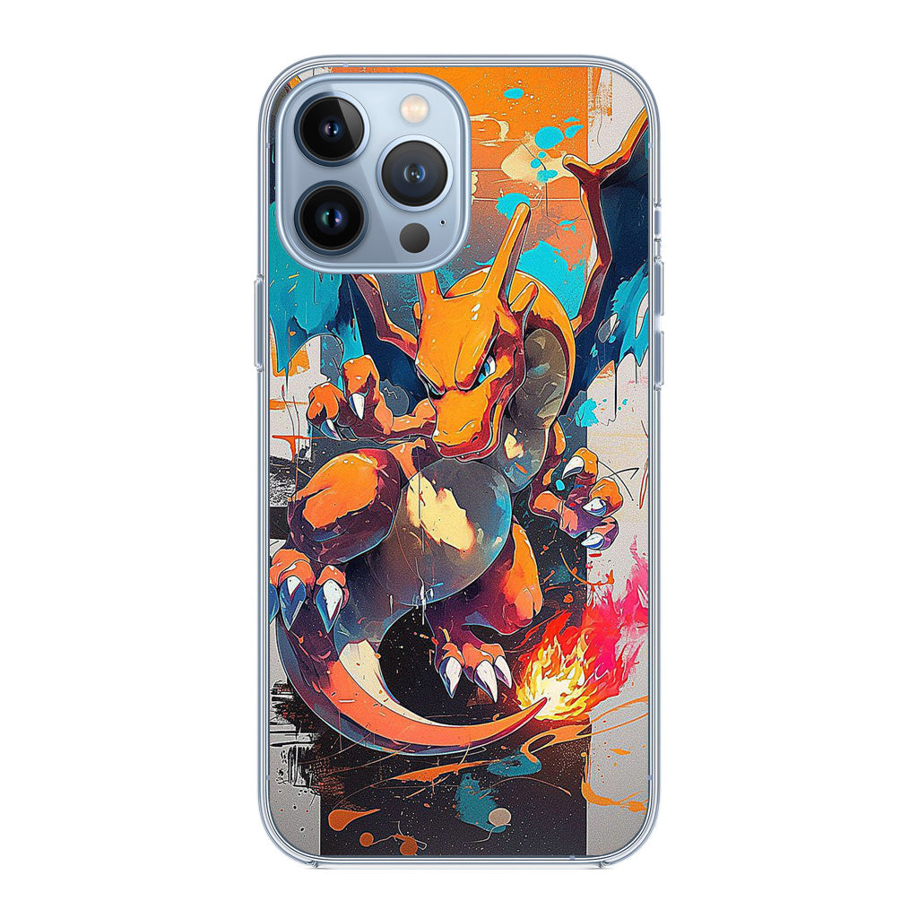 Charizard Inferno on Canvas iPhone 13 Pro / 13 Pro Max Case