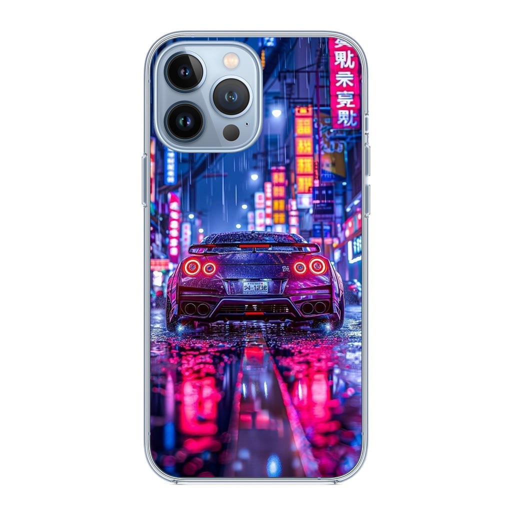 Neon Midnight Drift Tokyo Rain iPhone 13 Pro / 13 Pro Max Case