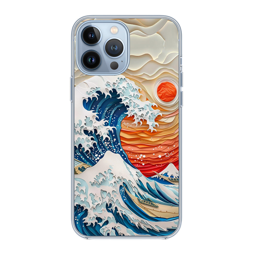 The Great Wave Off Paper Art iPhone 13 Pro / 13 Pro Max Case