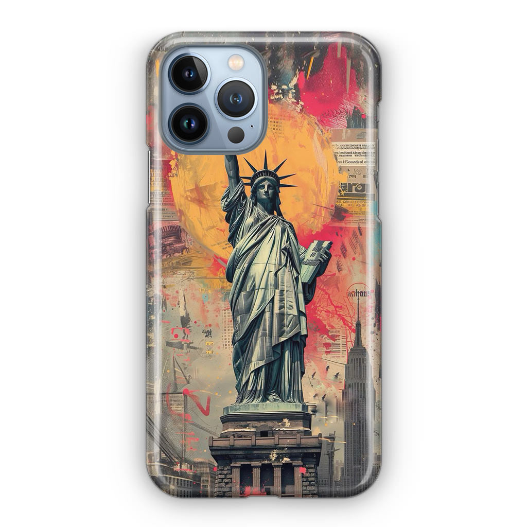 Canvas Art Statue of Liberty iPhone 13 Pro / 13 Pro Max Case