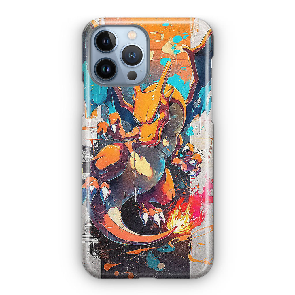 Charizard Inferno on Canvas iPhone 13 Pro / 13 Pro Max Case