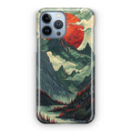 Crimson Moon Over Silent Peaks iPhone 13 Pro / 13 Pro Max Case