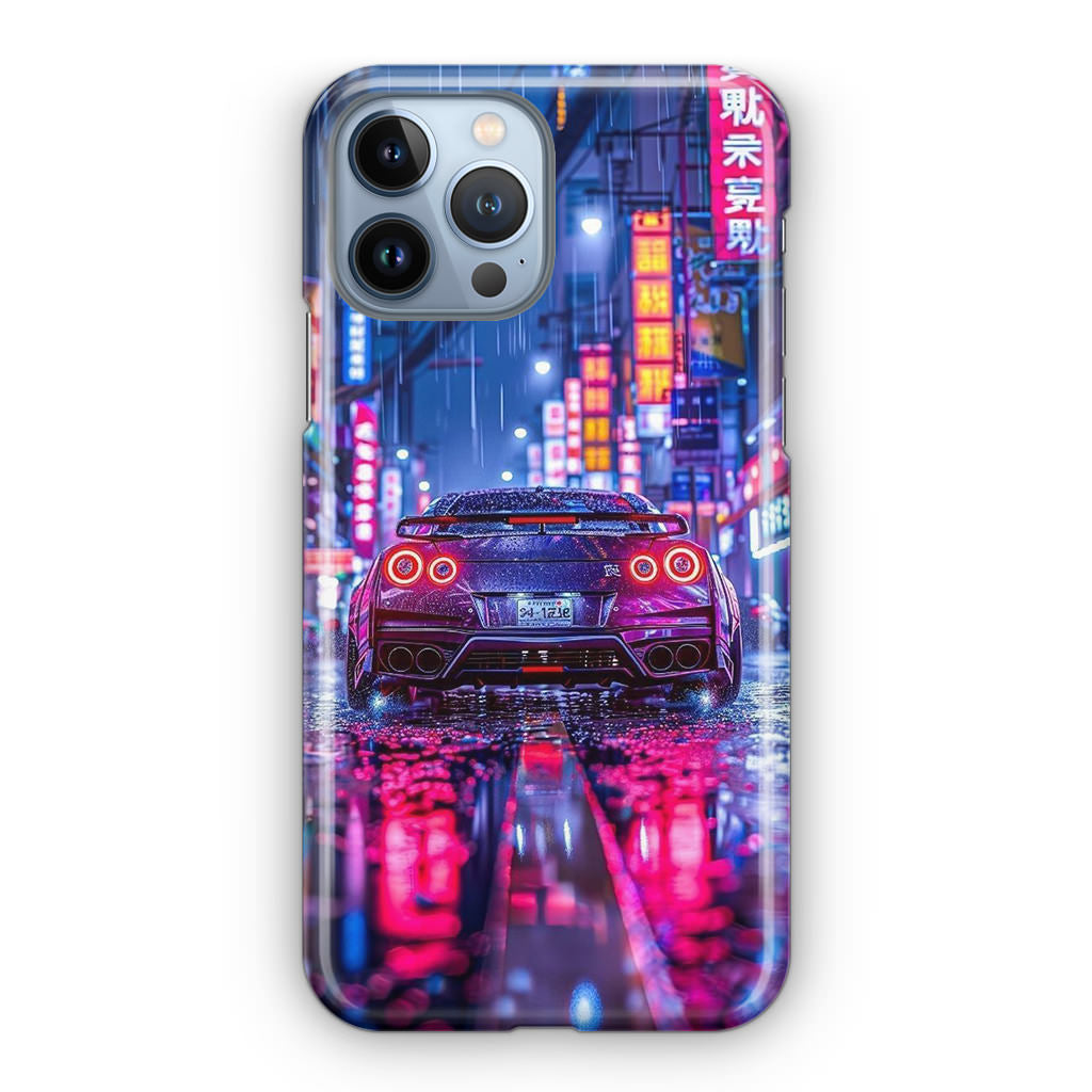 Neon Midnight Drift Tokyo Rain iPhone 13 Pro / 13 Pro Max Case