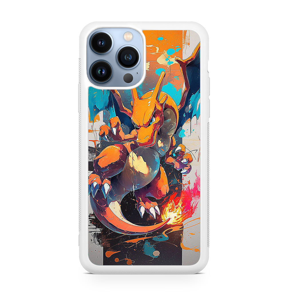 Charizard Inferno on Canvas iPhone 13 Pro / 13 Pro Max Case