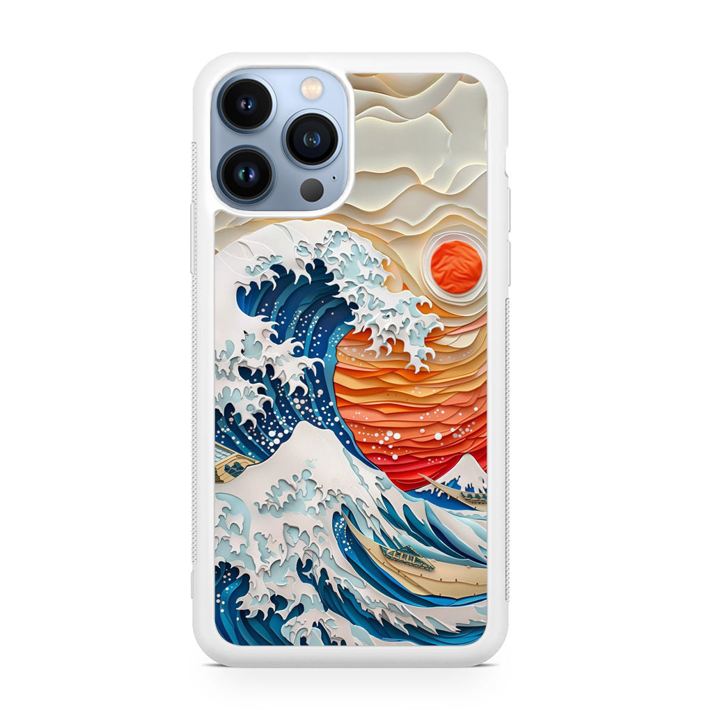 The Great Wave Off Paper Art iPhone 13 Pro / 13 Pro Max Case