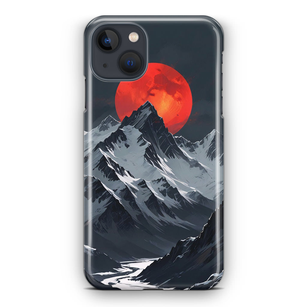 Crimson Eclipse The Mountain iPhone 13 / 13 mini Case