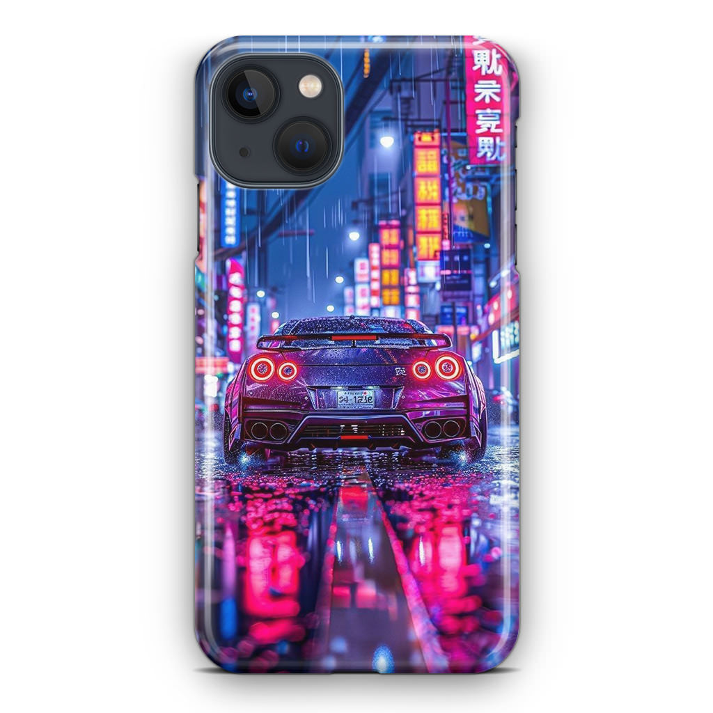 Neon Midnight Drift Tokyo Rain iPhone 13 / 13 mini Case