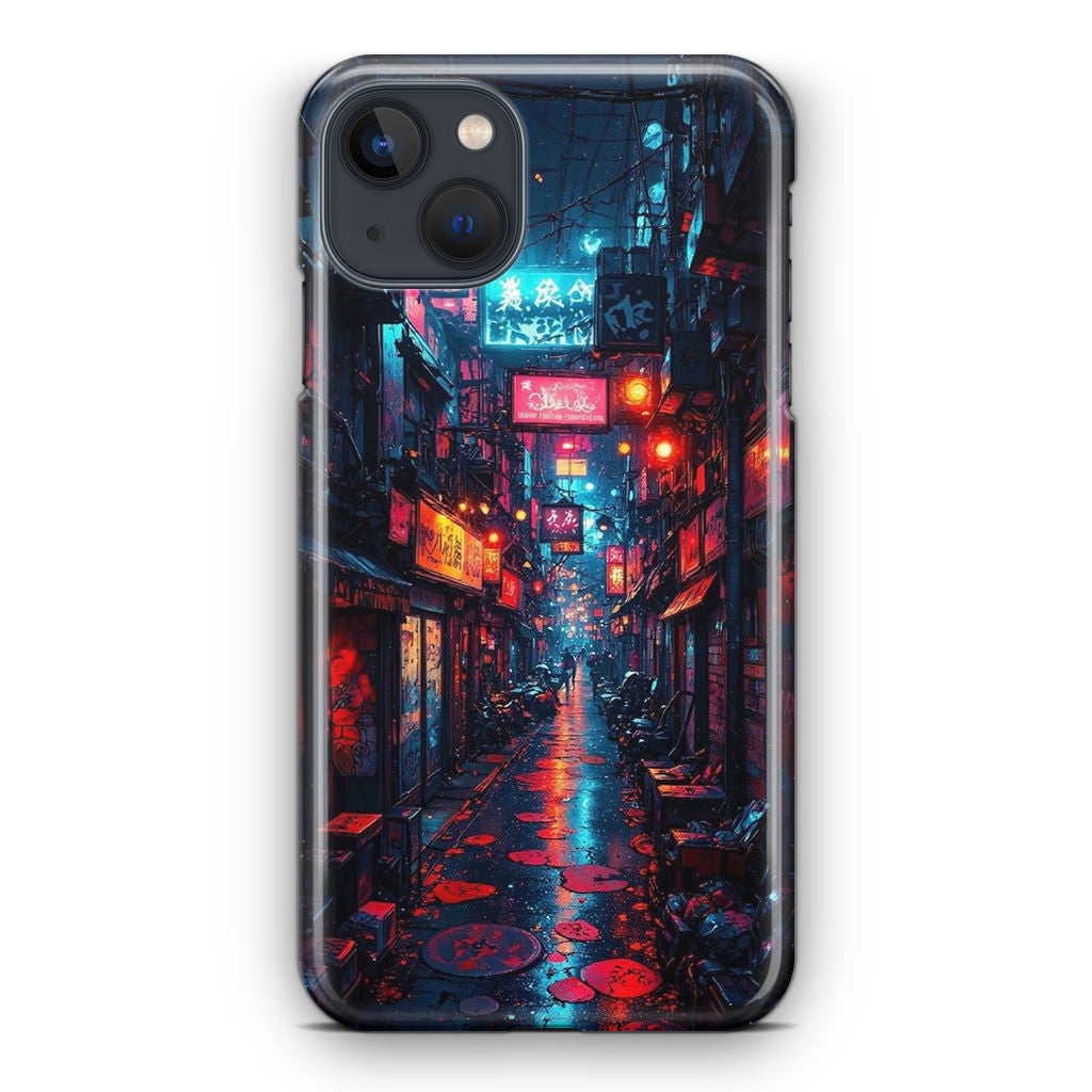 Neon Veins Of The Cyber City iPhone 13 / 13 mini Case