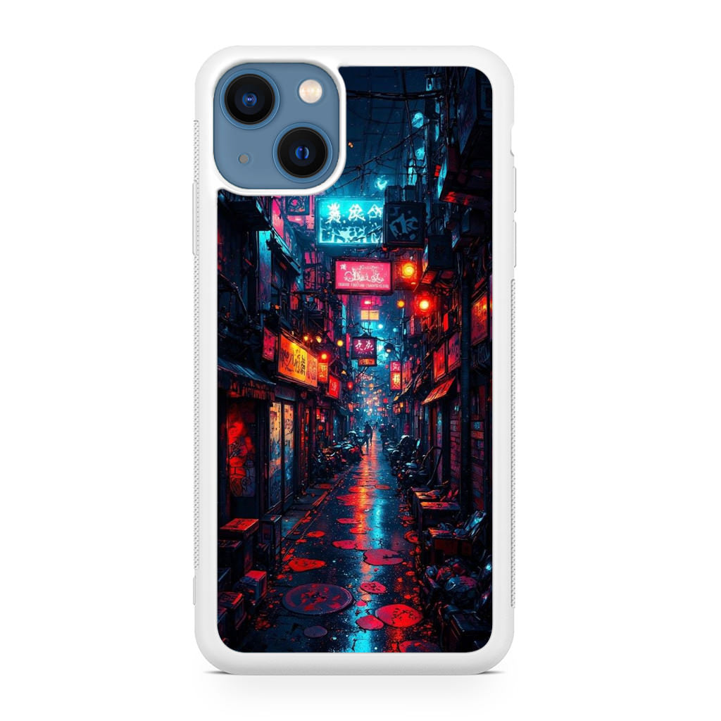 Neon Veins Of The Cyber City iPhone 13 / 13 mini Case