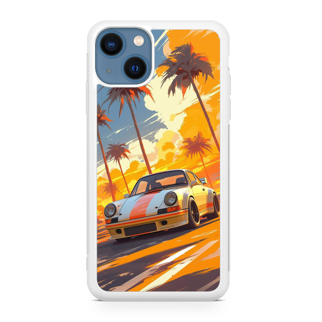 Turbo Dreams in Neon Palms iPhone 13 / 13 mini Case