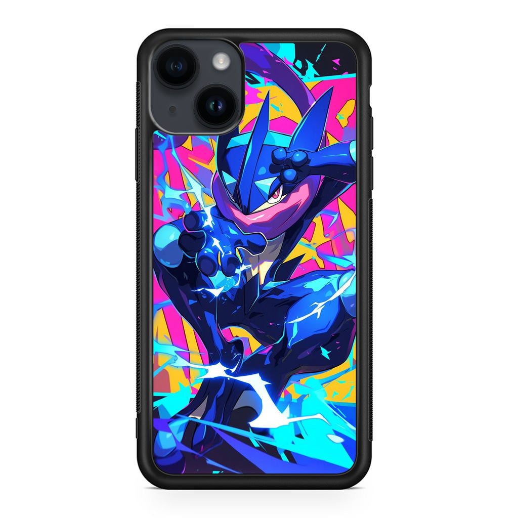 Greninja Aqua Blast iPhone 14 / 14 Plus Case
