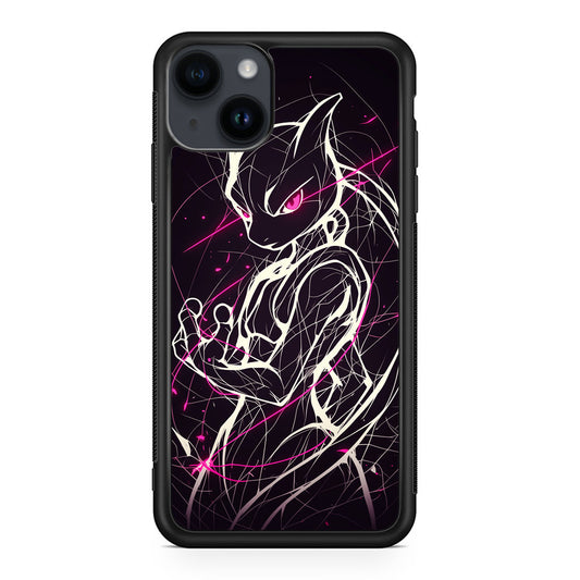 Mewtwo Cosmic Energy iPhone 14 / 14 Plus Case