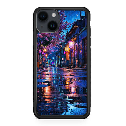 Midnight Sakura Glow iPhone 14 / 14 Plus Case