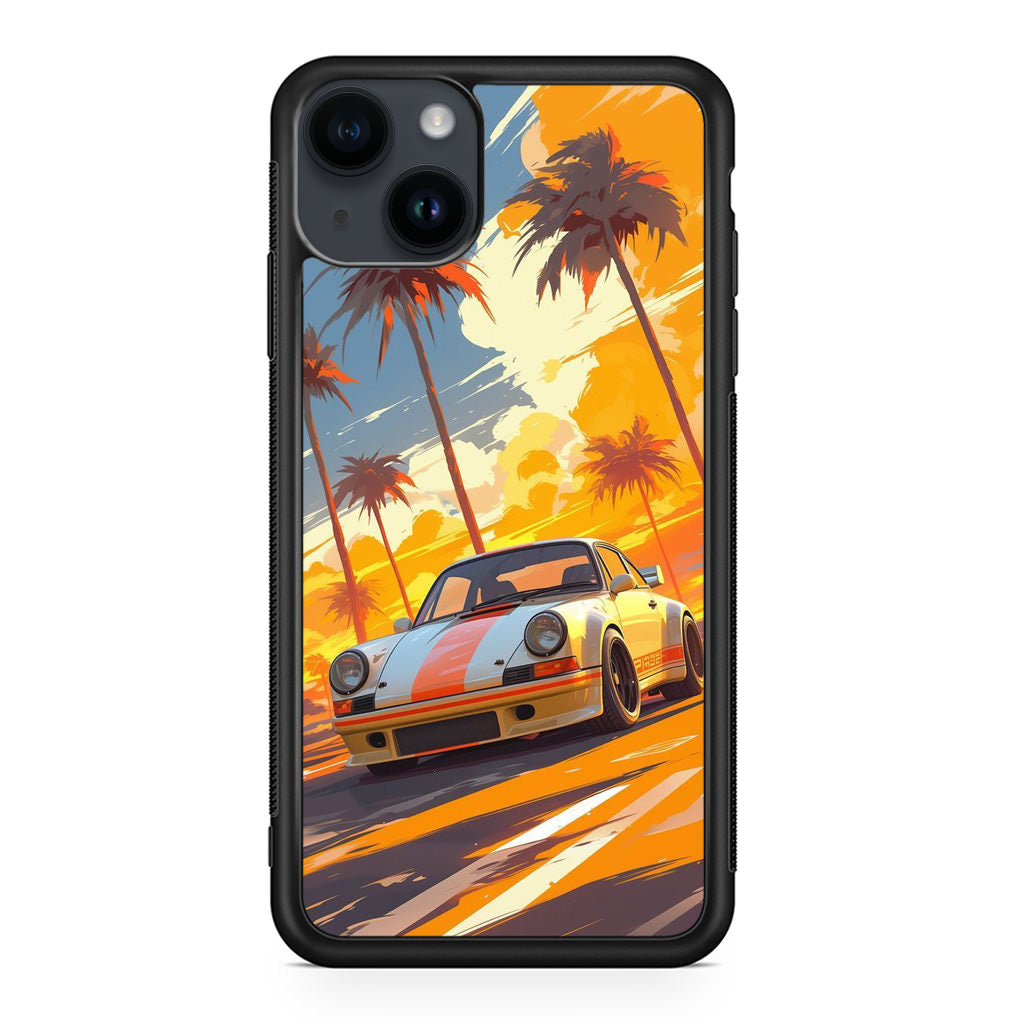 Turbo Dreams in Neon Palms iPhone 14 / 14 Plus Case