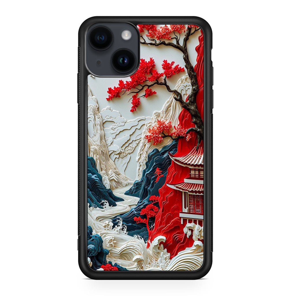 Whispers of the Crimson Zen iPhone 14 / 14 Plus Case