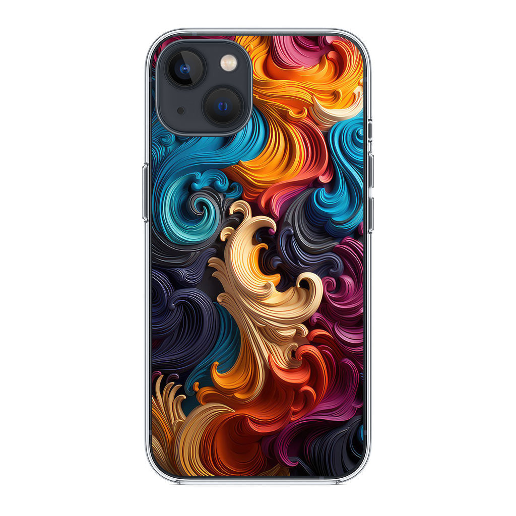The Dance of Abstract Waves iPhone 14 / 14 Plus Case