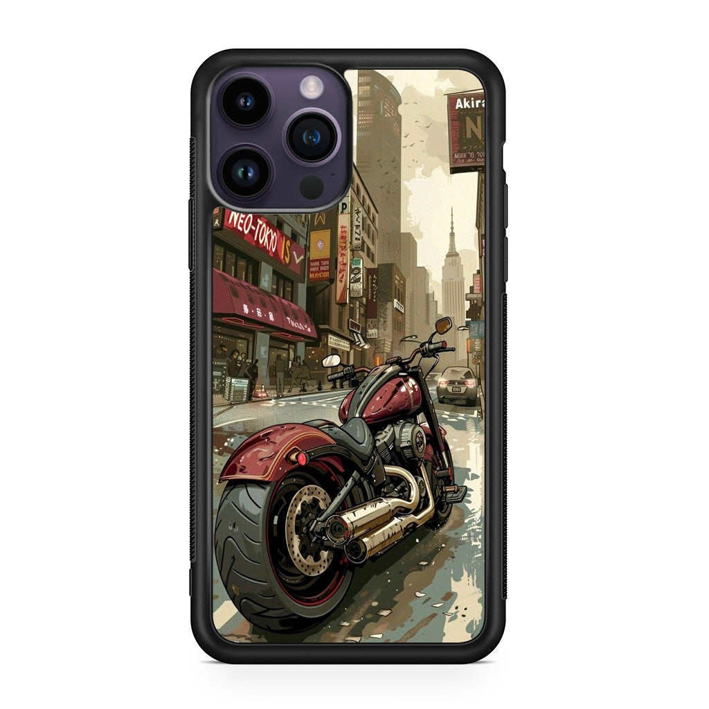 Motorcycle In Tokyo Streets iPhone 14 Pro / 14 Pro Max Case