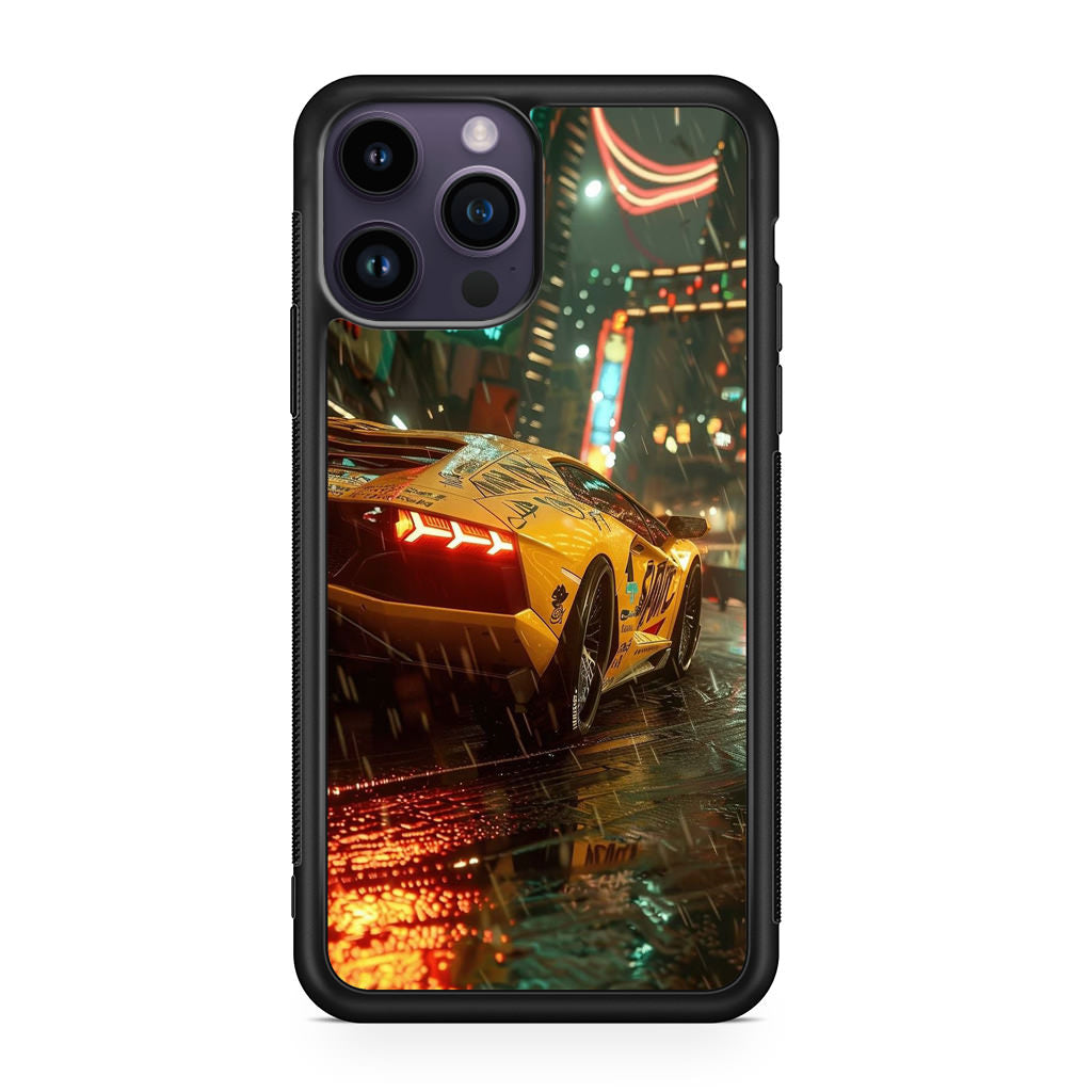 Night Drift Thunder Neon Streets iPhone 14 Pro / 14 Pro Max Case