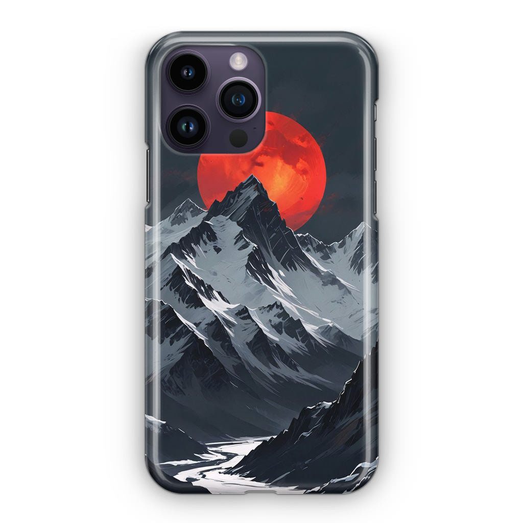 Crimson Eclipse The Mountain iPhone 14 Pro / 14 Pro Max Case