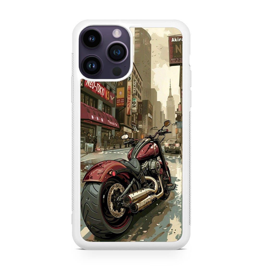 Motorcycle In Tokyo Streets iPhone 14 Pro / 14 Pro Max Case