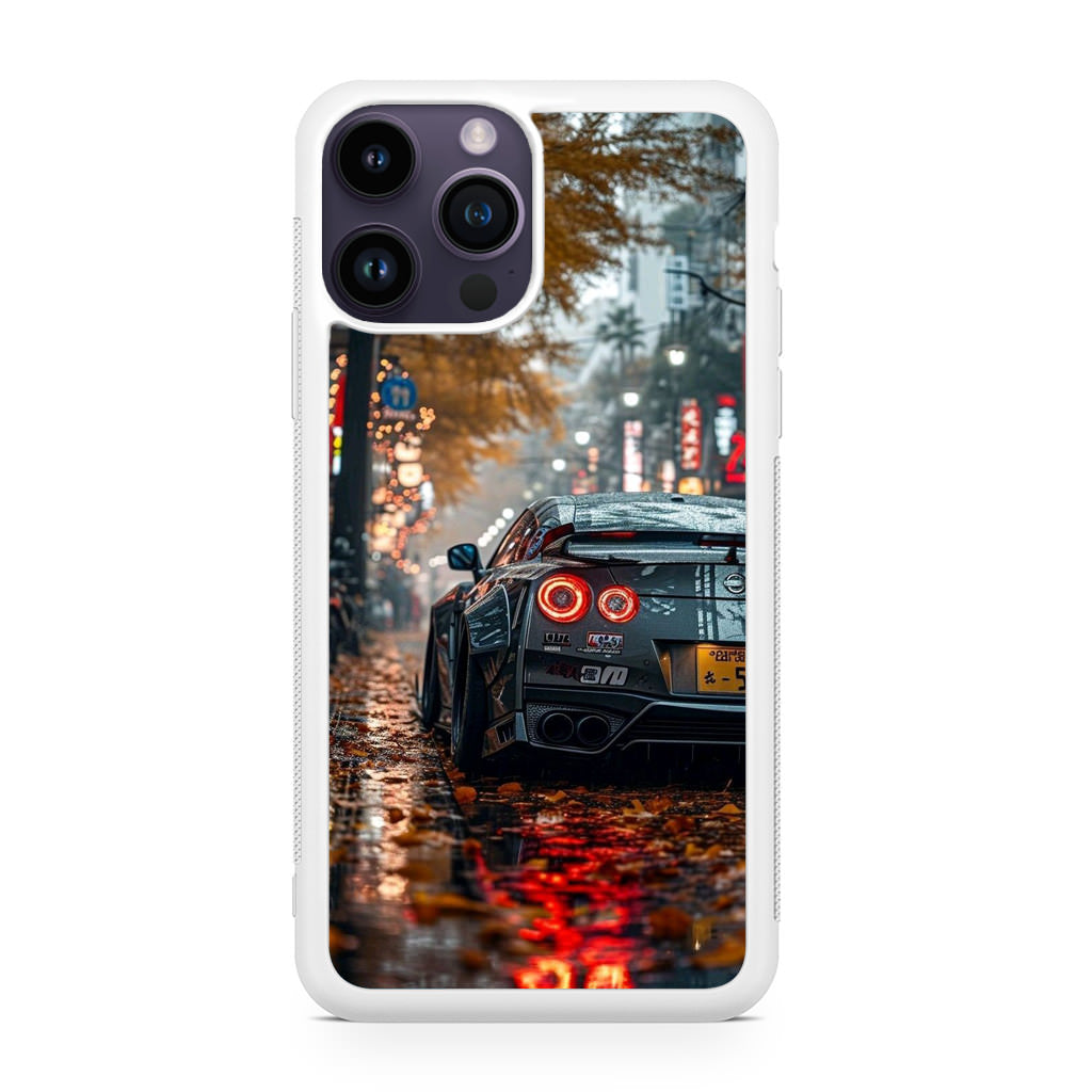 Neon Drift Autumn Streets iPhone 14 Pro / 14 Pro Max Case