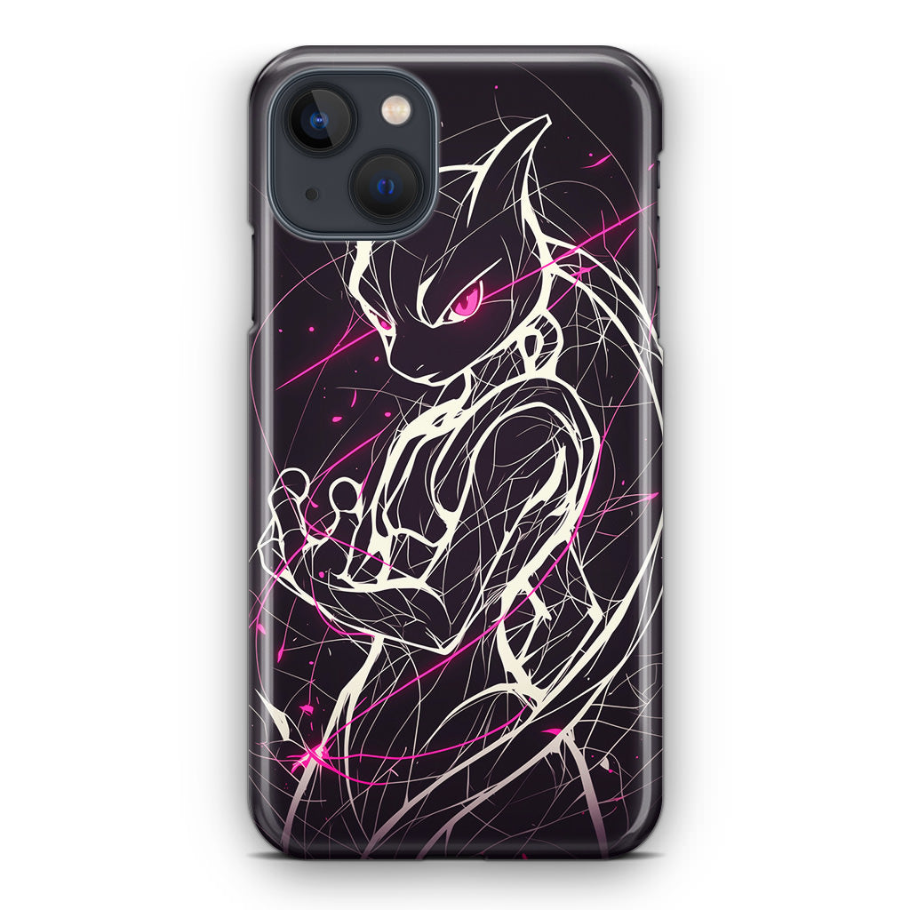 Mewtwo Cosmic Energy iPhone 14 / 14 Plus Case