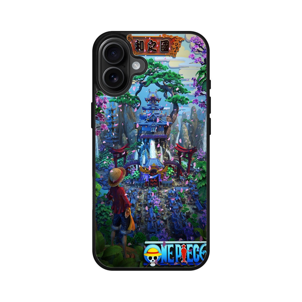 Flower Capital of Wano One Piece iPhone 16 / 16 Plus Case