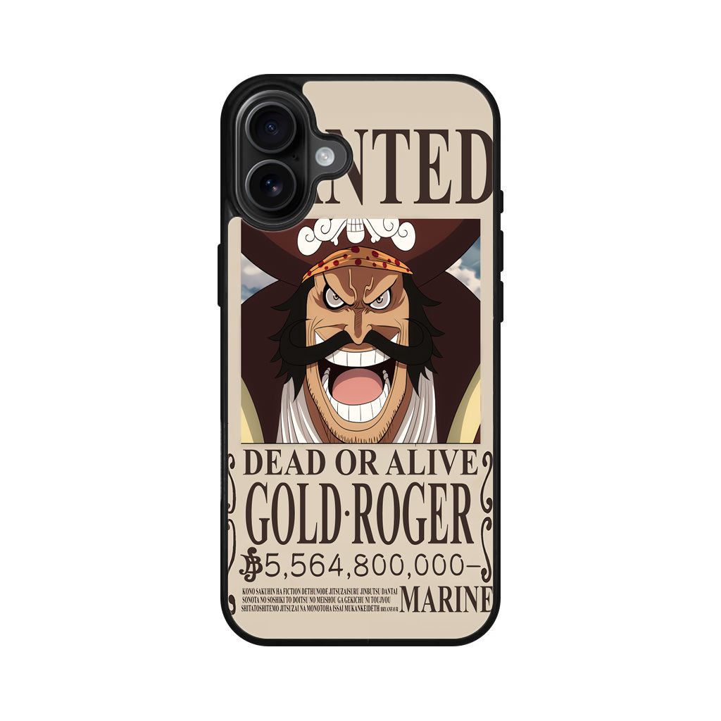 Gold Roger Bounty iPhone 16 / 16 Plus Case