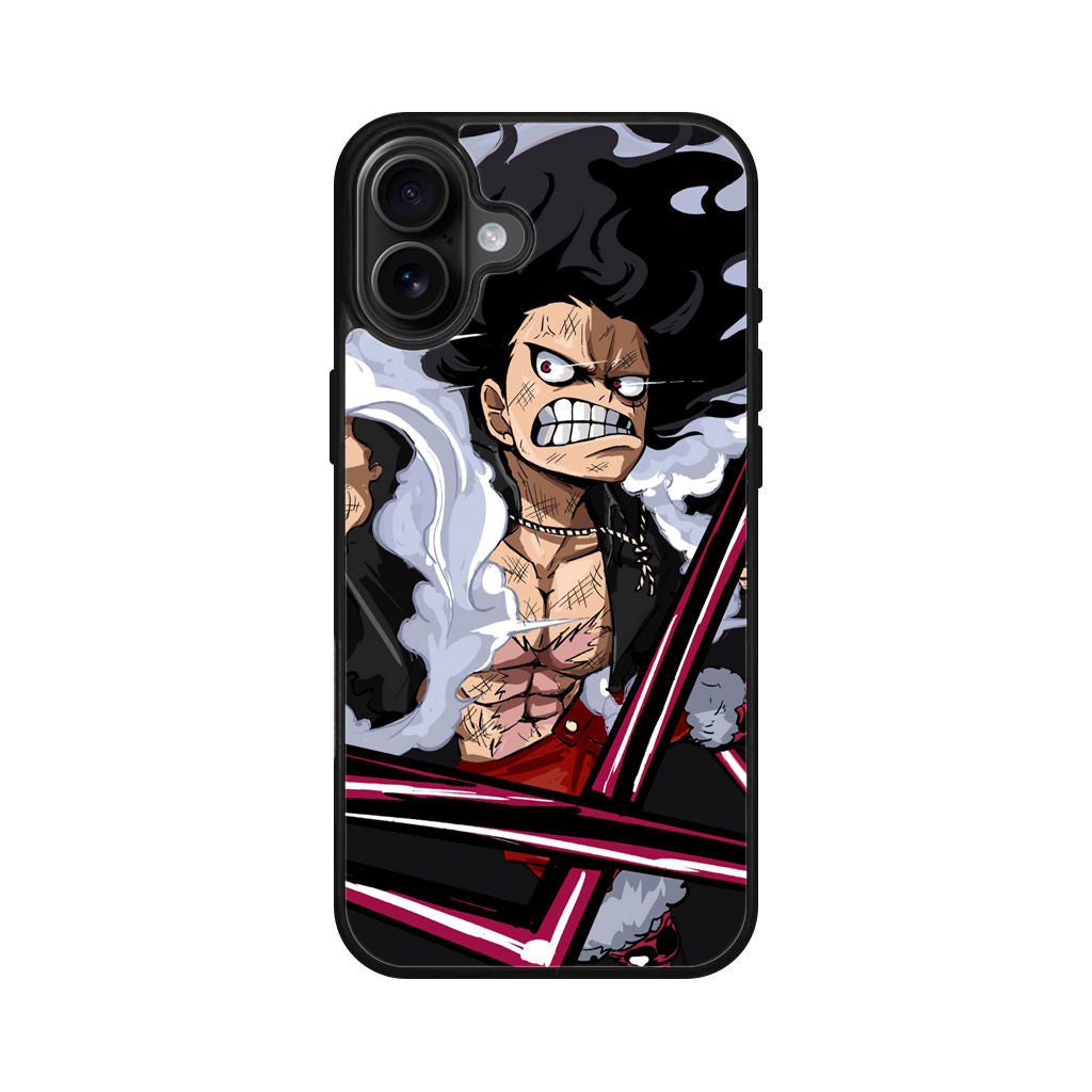 Luffy Snake Man Culverin Art iPhone 16 / 16 Plus Case