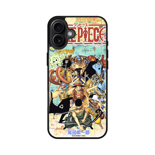 One Piece Comic Straw Hat Pirate iPhone 16 / 16 Plus Case