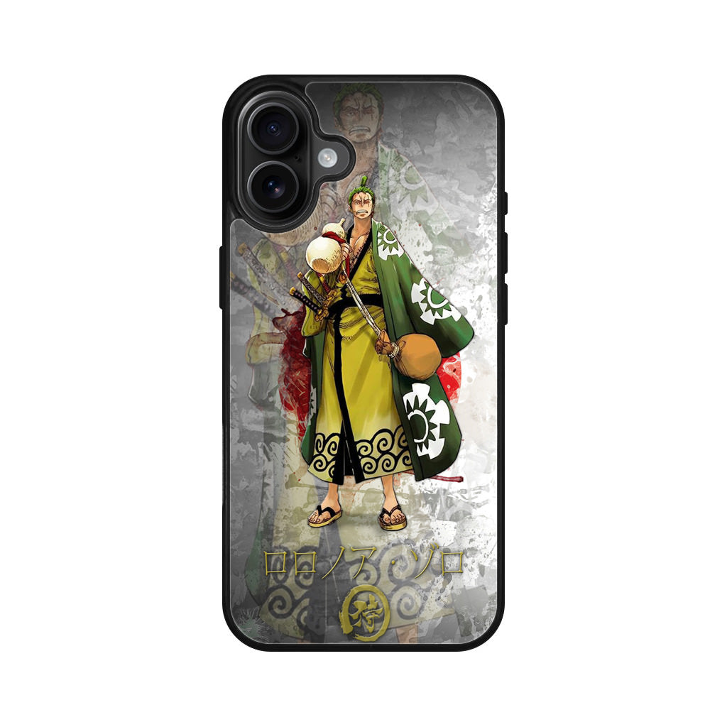 Roronoa Zoro Arc Wano iPhone 16 / 16 Plus Case