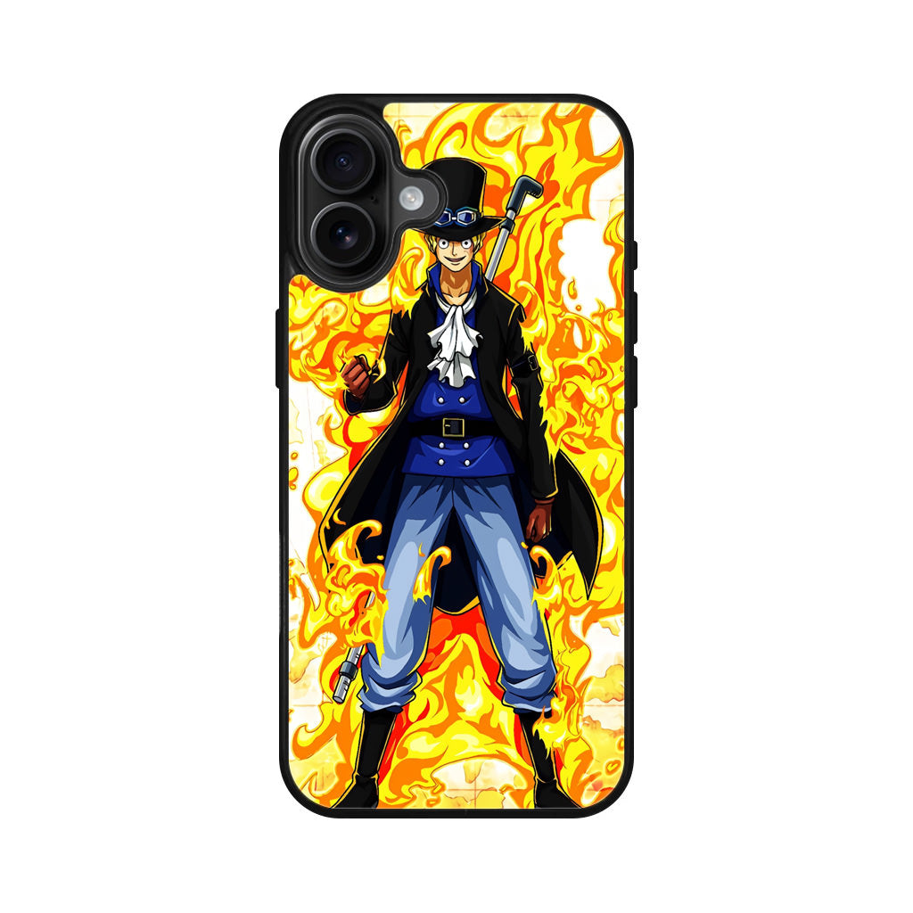 Sabo Mera Mera No Mi iPhone 16 / 16 Plus Case