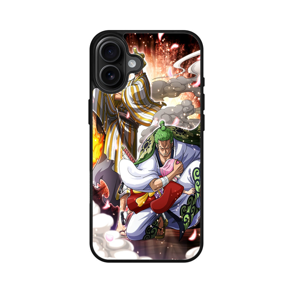 Sanji And Zoro Saving Otoko iPhone 16 / 16 Plus Case