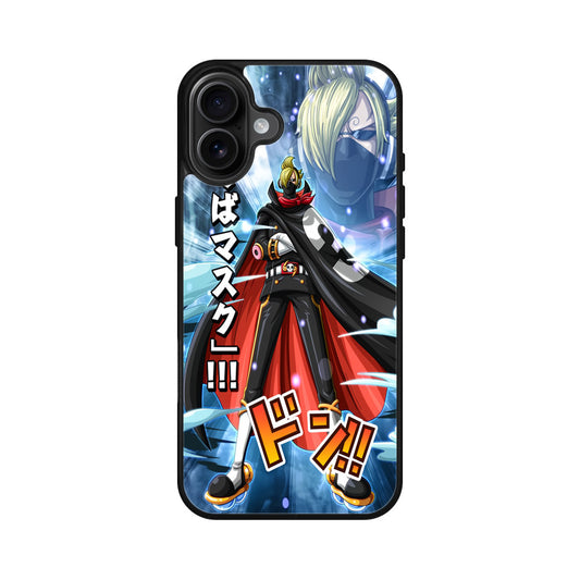 Stealth Black Sanji iPhone 16 / 16 Plus Case