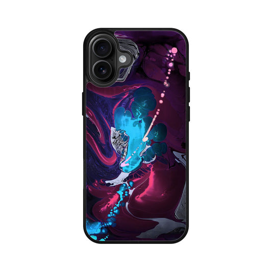 Abstract Purple Blue Art iPhone 16 / 16 Plus Case