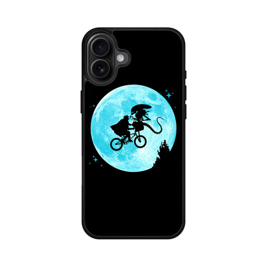 Alien Bike to the Moon iPhone 16 / 16 Plus Case