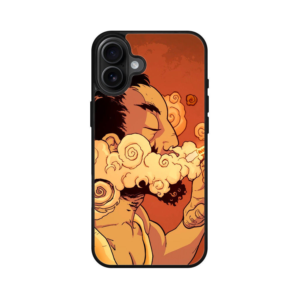 Artistic Psychedelic Smoke iPhone 16 / 16 Plus Case