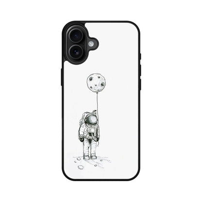 Astronaut Moon Balloon iPhone 16 / 16 Plus Case