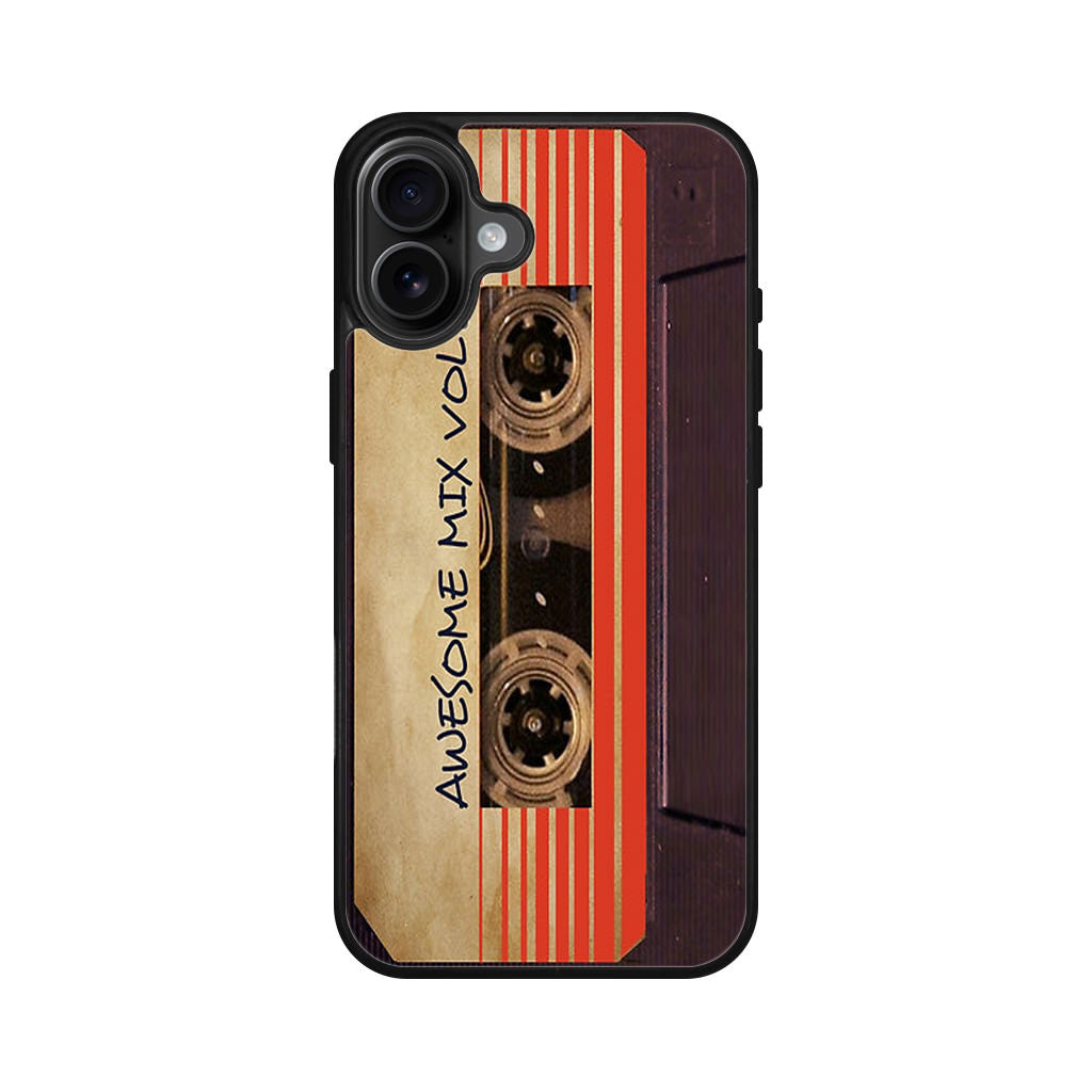 Awesome Mix Vol 1 Cassette iPhone 16 / 16 Plus Case