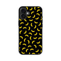 Bananas Fruit Pattern Black iPhone 16 / 16 Plus Case
