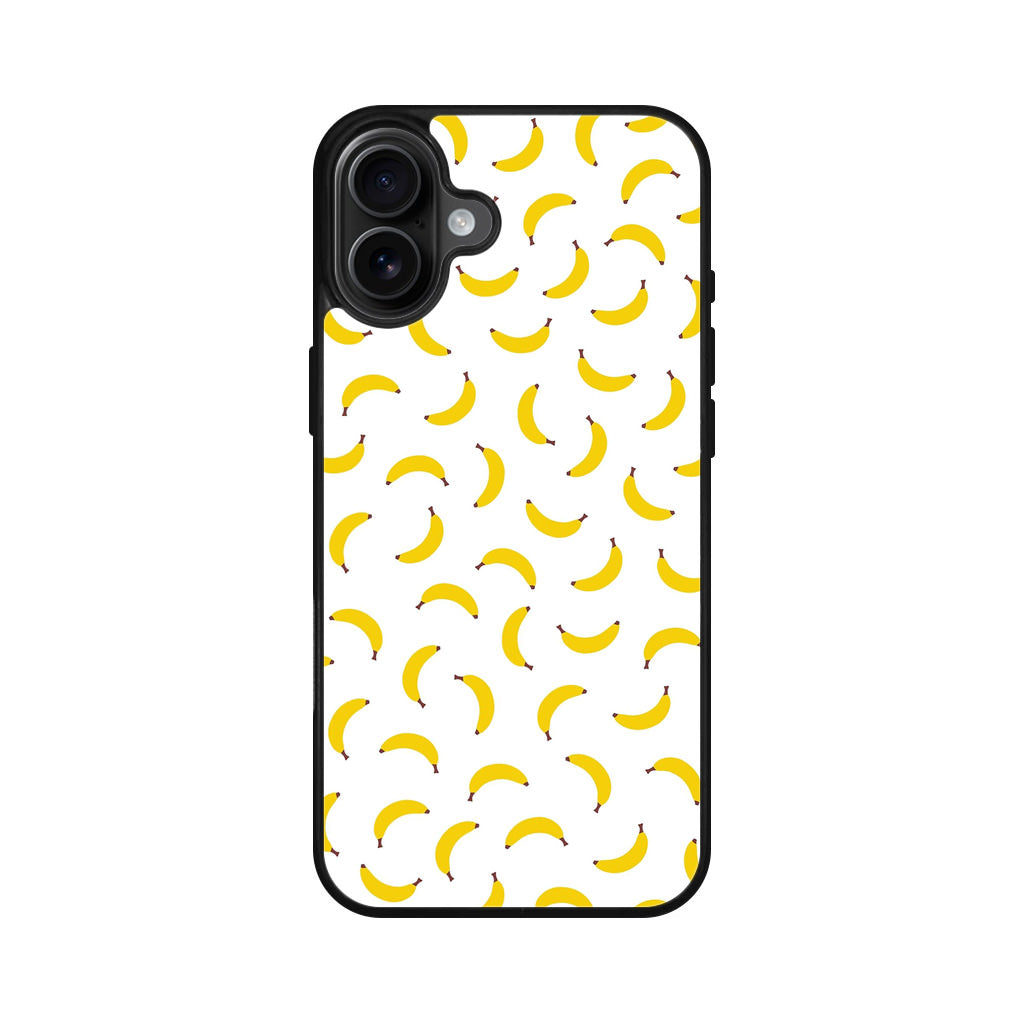 Bananas Fruit Pattern iPhone 16 / 16 Plus Case