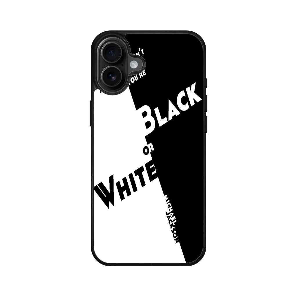 Black Or White Michael Jackson iPhone 16 / 16 Plus Case