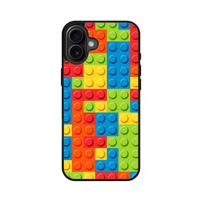 Blocks Rainbow Pattern iPhone 16 / 16 Plus Case