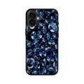 Blue Diamonds Pattern iPhone 16 / 16 Plus Case